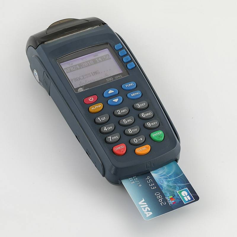 A handheld card payment terminal