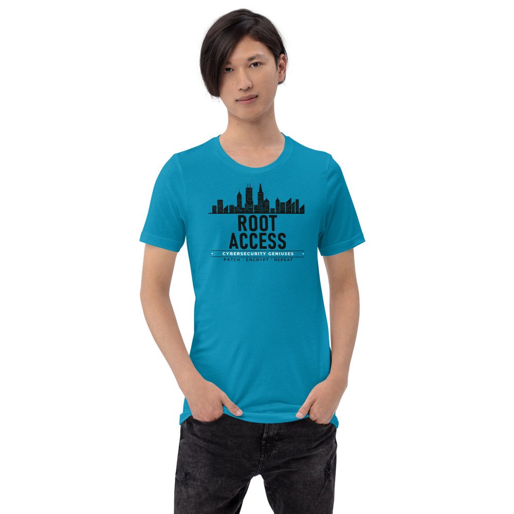 Cybersecurity Geniuses Root Access Badge Tee