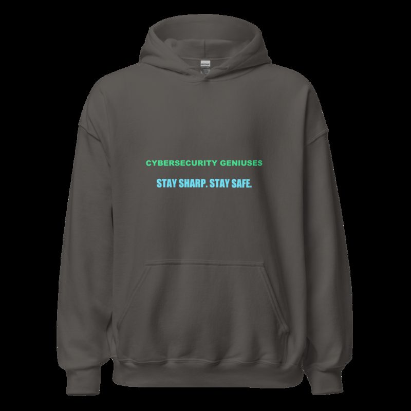 Cybersecurity Geniuses Stay Sharp Hoodie Charcoal