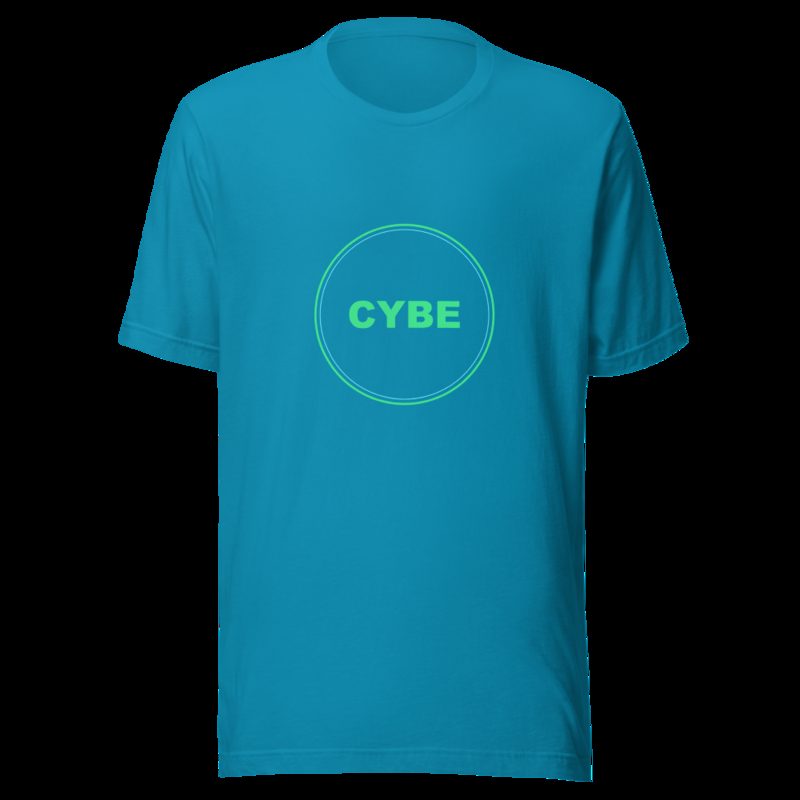 Cybersecurity Geniuses Badge Tee Aqua