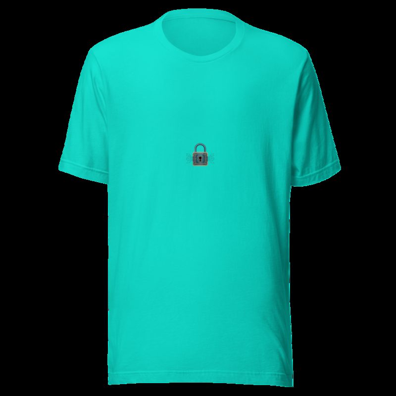 Cybersecurity Geniuses Lock Circuit Icon Tee Teal