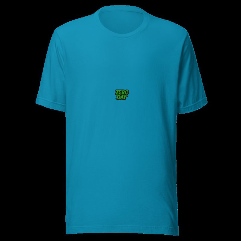 Cybersecurity Geniuses Zero Day Tee Aqua