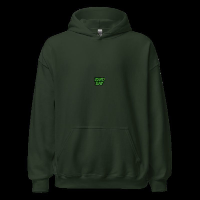 Cybersecurity Geniuses Zero Day Hoodie Forest Green