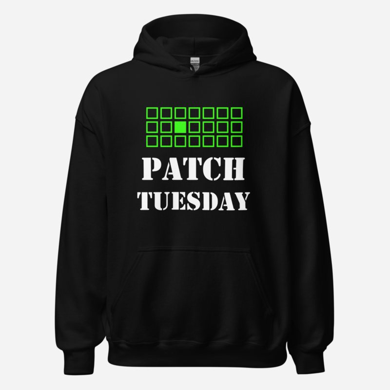 Cybersecurity Geniuses Patch Tuesday Hoodie in Black