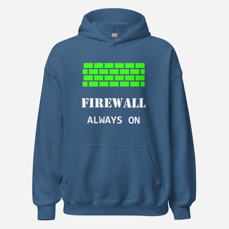 Cybersecurity Geniuses Firewall Always On Hoodie