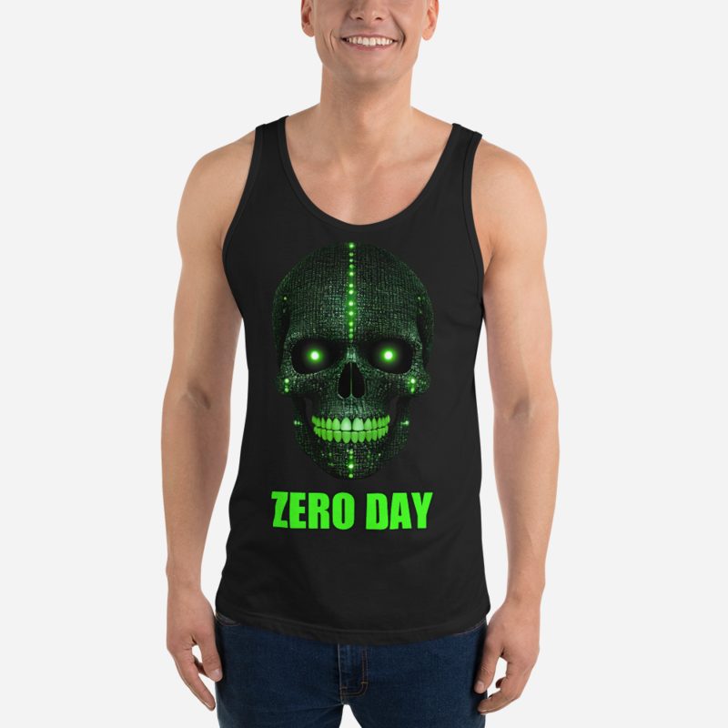 Cybersecurity Geniuses Zero Day Binary Skull Tank