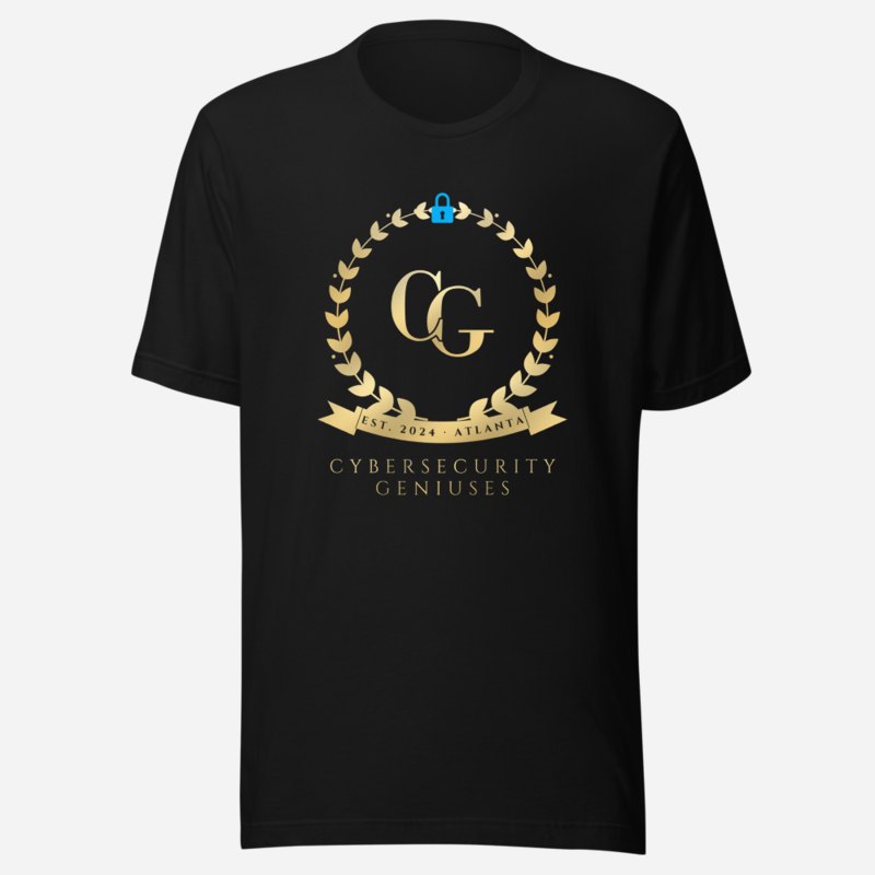 Cybersecurity Geniuses Maison Crest Tee Black
