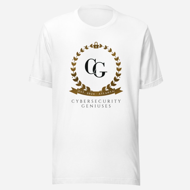 Cybersecurity Geniuses Maison Crest Tee White