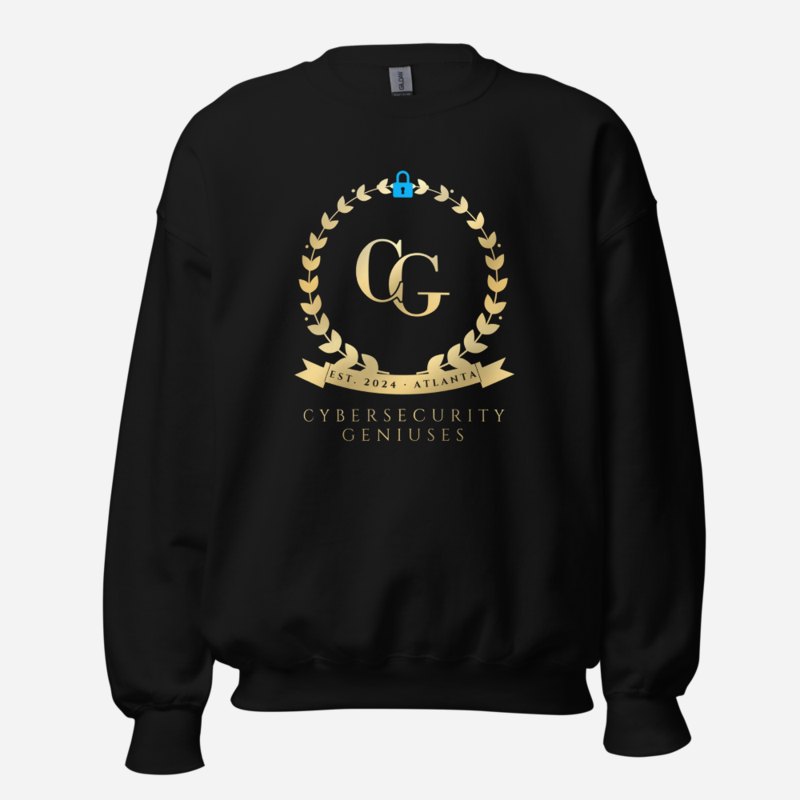 Cybersecurity Geniuses Maison Crest Sweatshirt in Black