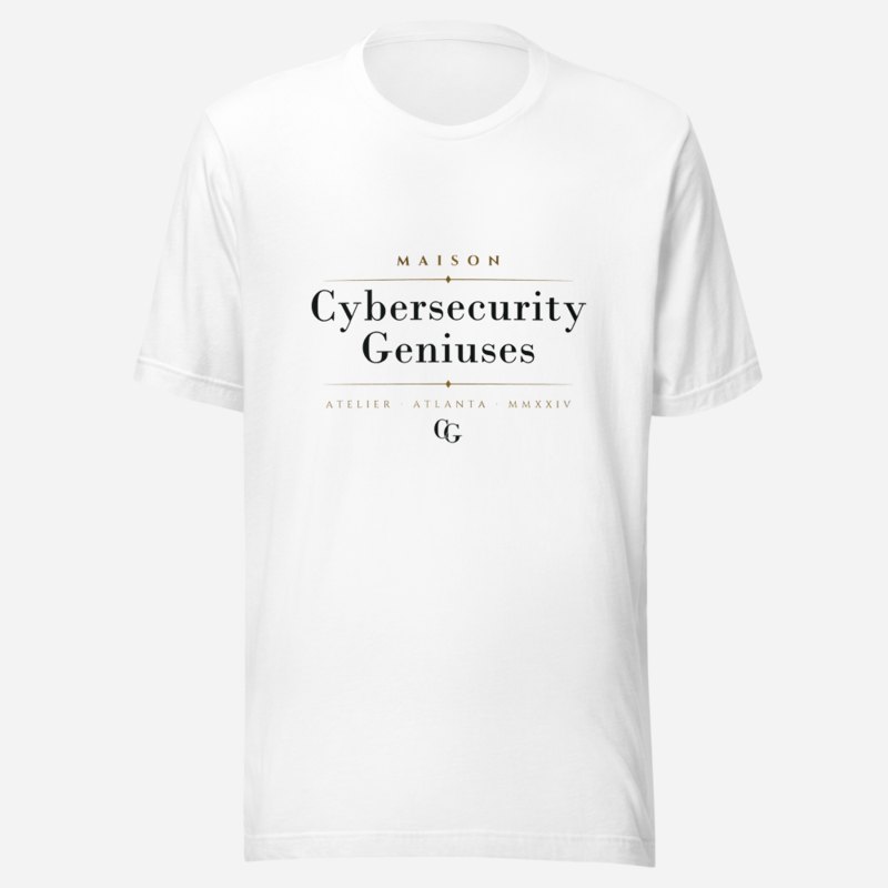 Cybersecurity Geniuses Maison Signature Tee White