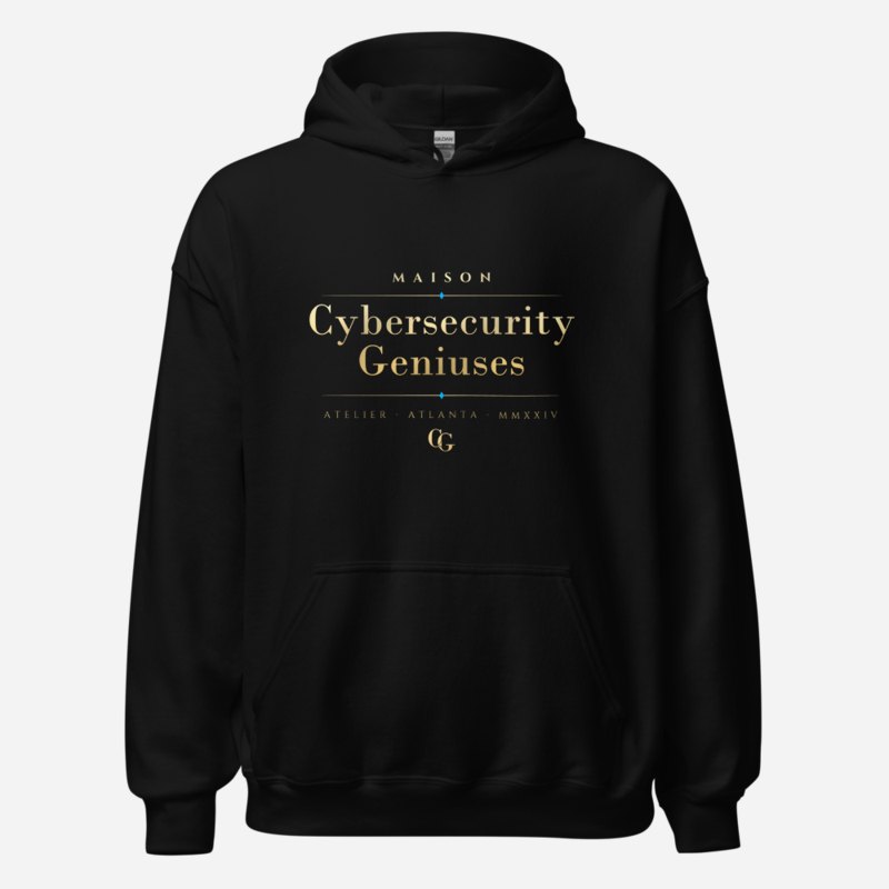 Cybersecurity Geniuses Maison Signature Hoodie Black