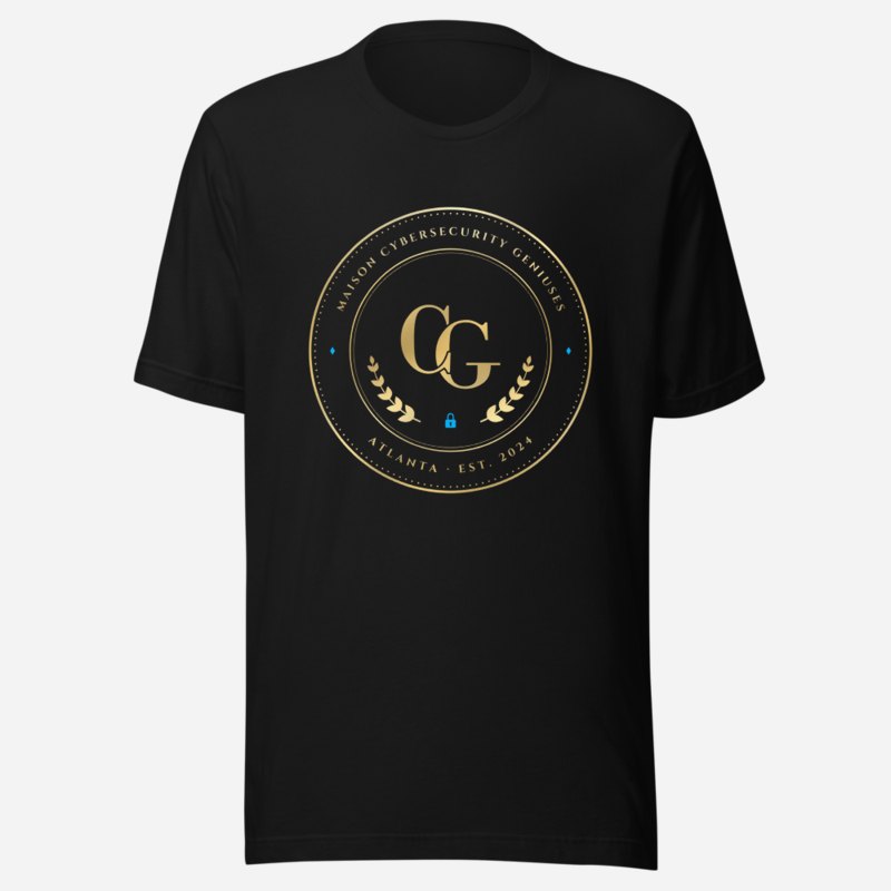 Cybersecurity Geniuses Maison Medallion Tee Black