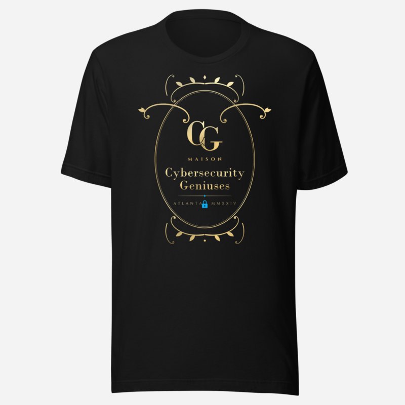 Cybersecurity Geniuses Maison Baroque Cartouche Tee Black
