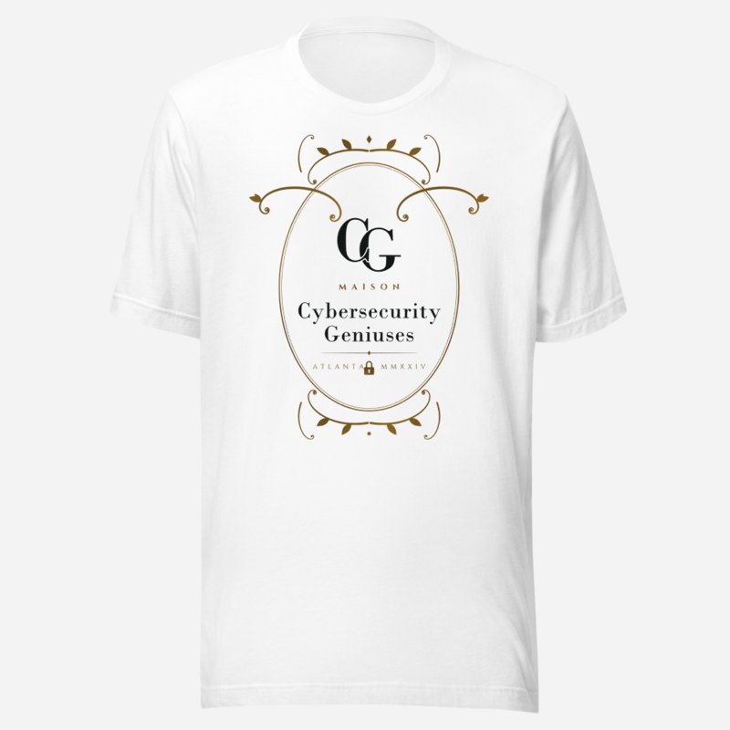 Cybersecurity Geniuses Maison Baroque Cartouche Tee in White