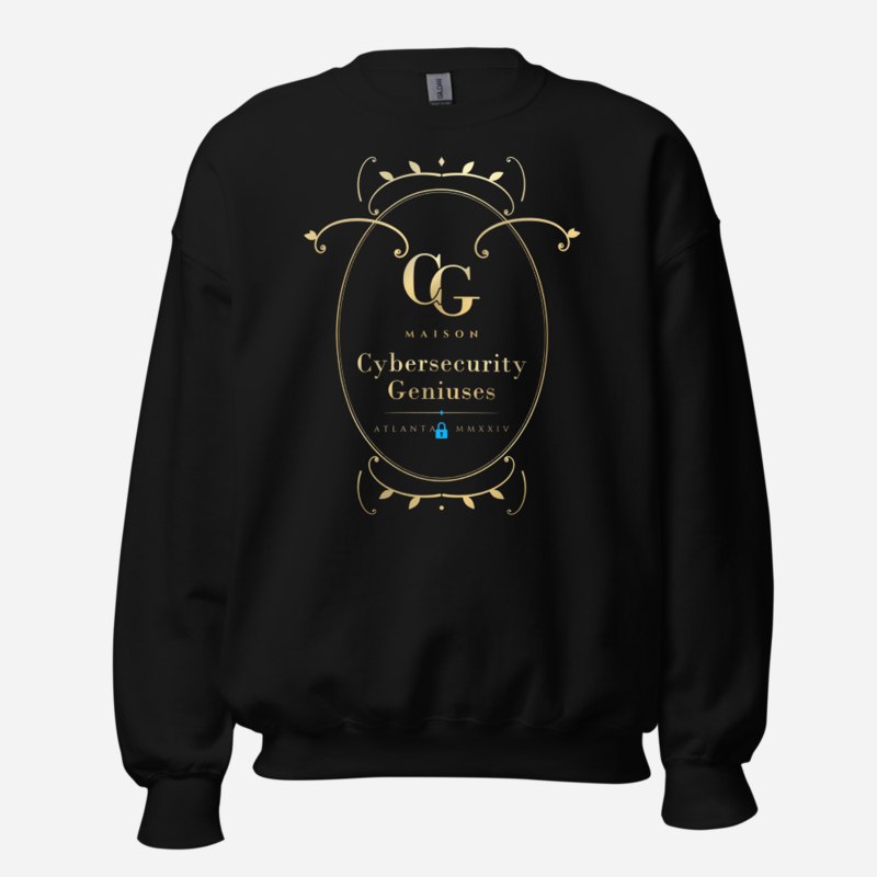 Cybersecurity Geniuses Maison Baroque Cartouche Sweatshirt Black
