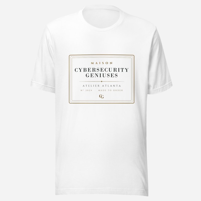 Cybersecurity Geniuses Maison Atelier Label Tee White