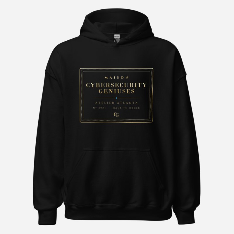 Cybersecurity Geniuses Maison Atelier Label Hoodie Black