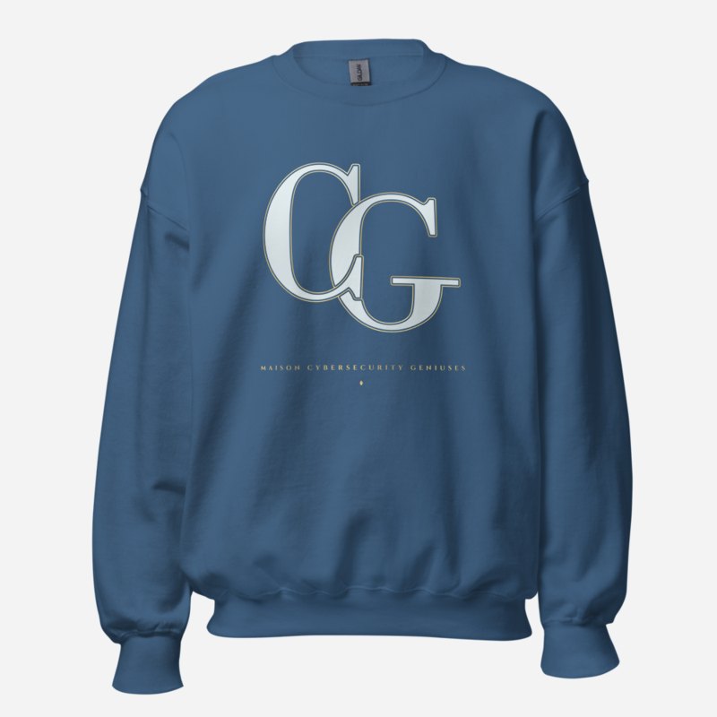 Cybersecurity Geniuses Maison Embroidered Monogram Sweatshirt