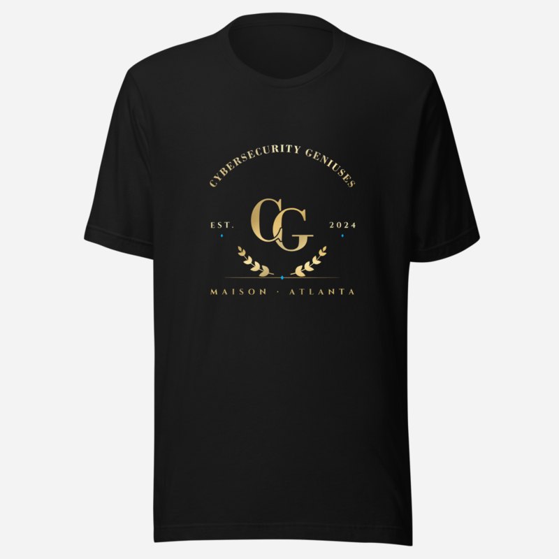 Cybersecurity Geniuses Maison Heritage Arch Tee Black
