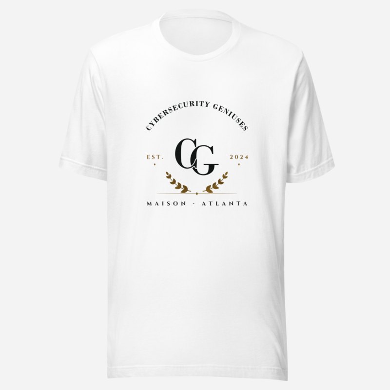 Cybersecurity Geniuses Maison Heritage Arch Tee White