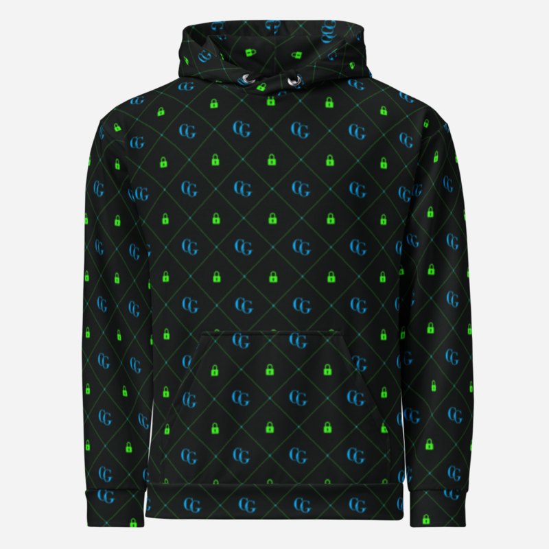 Cybersecurity Geniuses Maison Monogram Canvas All-Over Hoodie