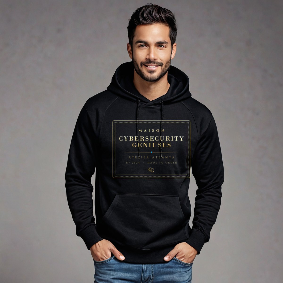 Cybersecurity Geniuses Maison Atelier Label Hoodie