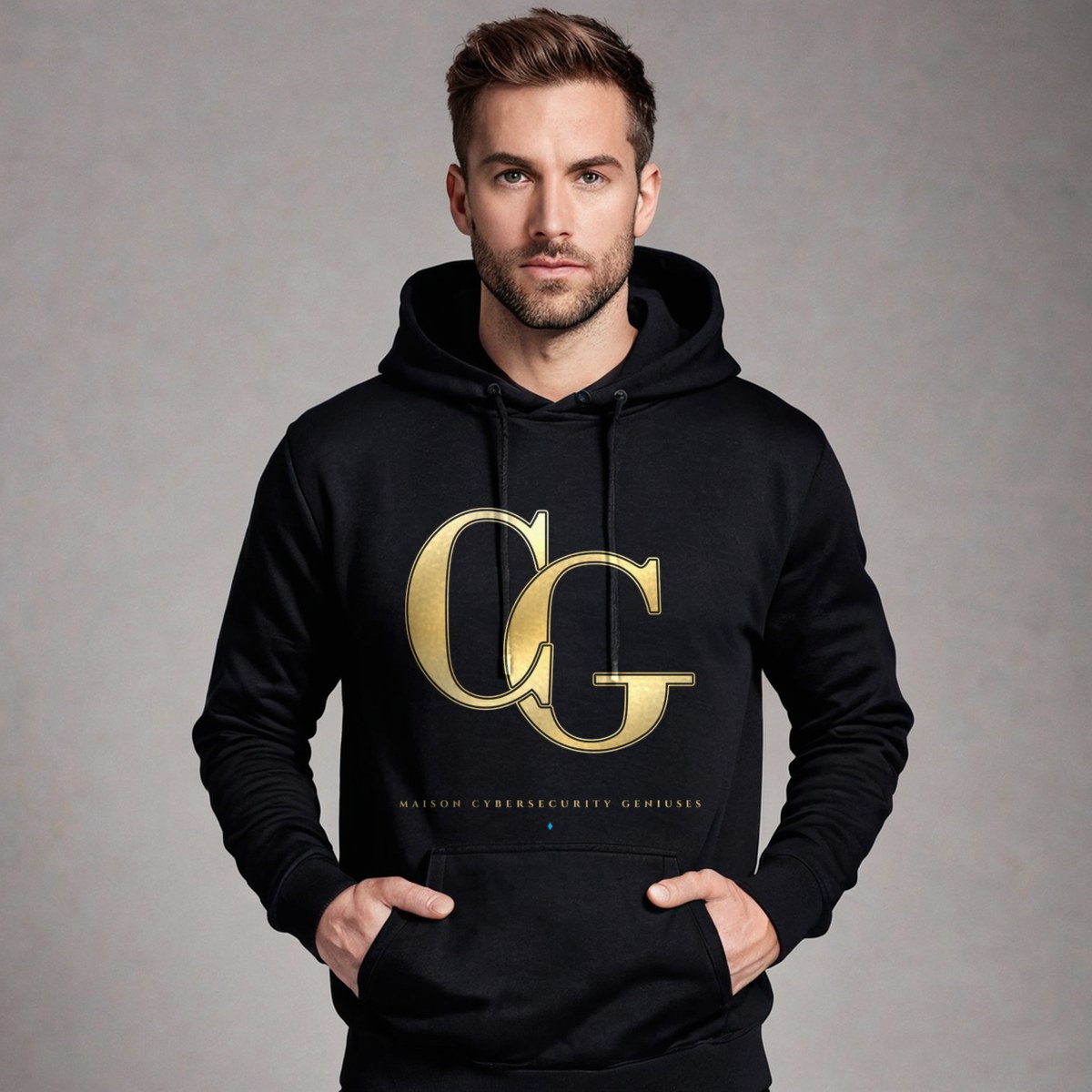 Cybersecurity Geniuses Maison Embroidered Monogram Hoodie